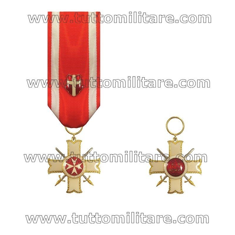 Croce Ufficiale Merito Melitense con Spade