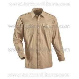 Camicia Militare Kaki Polsi Doppi