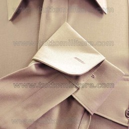 Camicia Militare Kaki Polsi Doppi