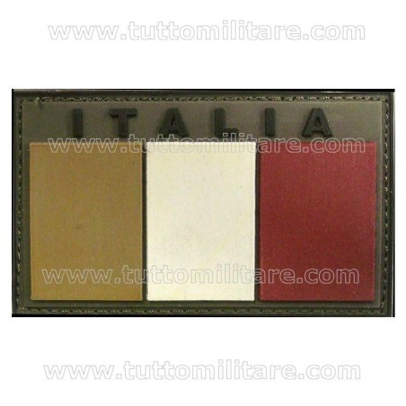 Scudetto Italia Gomma Bassa Visibilità