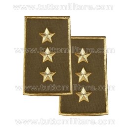 Tubolari Plastica Kaki Capitano Esercito