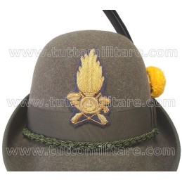 Cappello Alpino con Fregio Ricamato Guardia di Finanza