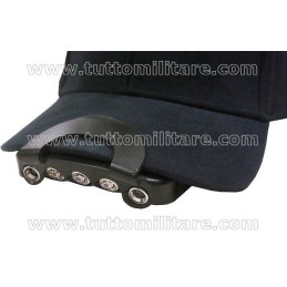 Torcia 5 Led per Visiera Cappellino