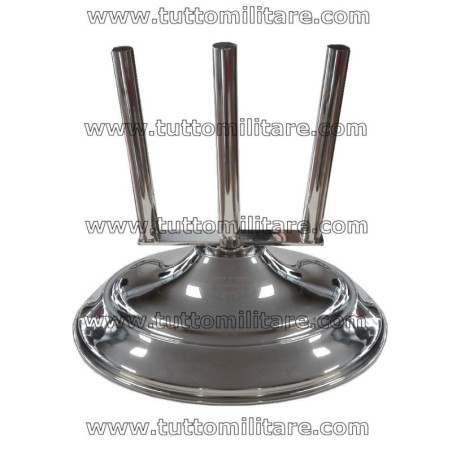 Base da Ufficio Ottone Cromato Lucido 3 Innesti