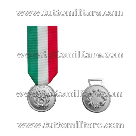 Medaglia Valore Civile Argento