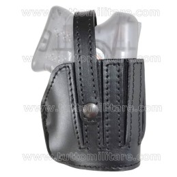 Fondina Cuoio Nero Pistola Peperoncino Guardian Angel II 