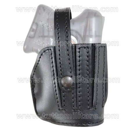 Fondina Cuoio Nero Pistola Peperoncino Guardian Angel II 