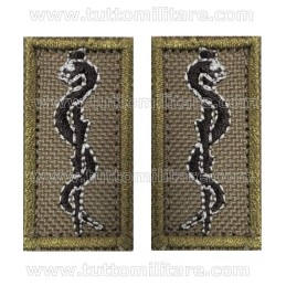 Mostrine Ufficiale Medico Corpo Militare Croce Rossa