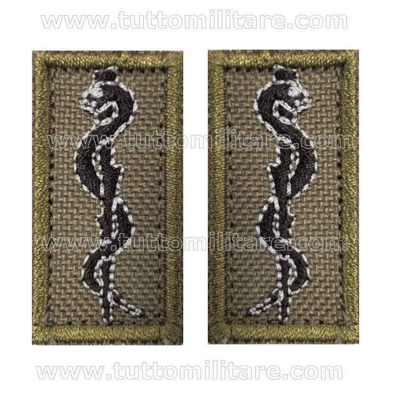 Mostrine Ufficiale Medico Corpo Militare Croce Rossa