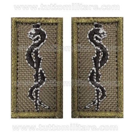 Mostrine Ufficiale Medico Corpo Militare Croce Rossa