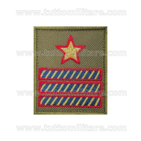 Grado Velcro Verde Luogotenente Aeronautica Militare