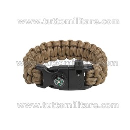 Braccialetto Paracord TAN Coyote Multitool