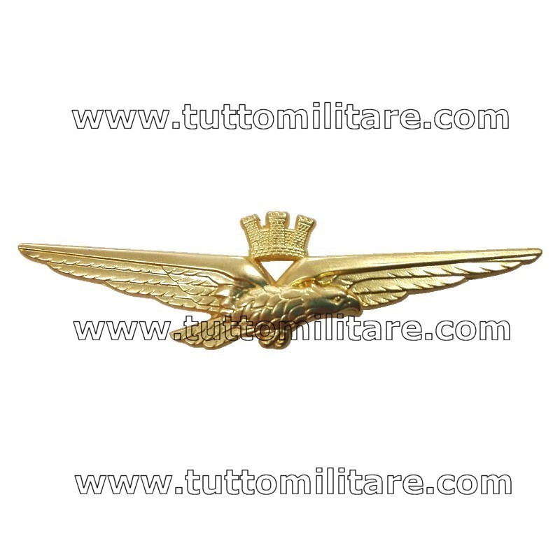 Brevetto Metallo Aquila Stilizzata Pilota Aeronautica Militare