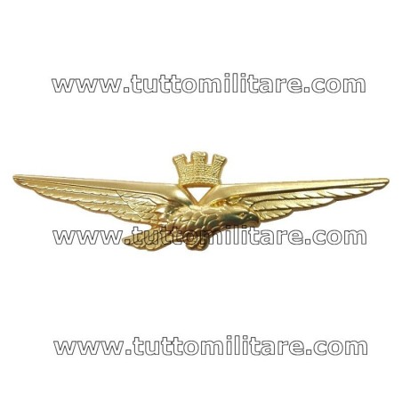Brevetto Metallo Aquila Stilizzata Pilota Aeronautica Militare