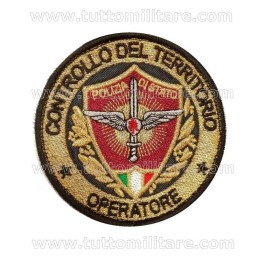 Patch Operatore Controllo del Territorio Polizia di Stato