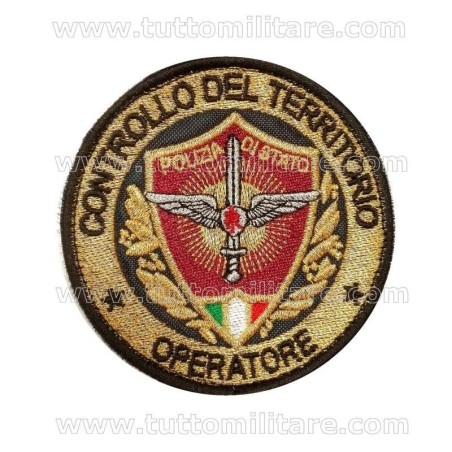 Patch Operatore Controllo del Territorio Polizia di Stato