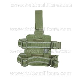 Kit Cosciale Doppio Uso con Doppio Porta Caricatore Verde