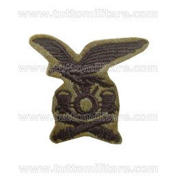 Fregio Truppa Norvegese Artiglieria Alpina Filo Nero 