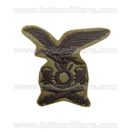 Fregio Truppa Norvegese Artiglieria Alpina Filo Nero 