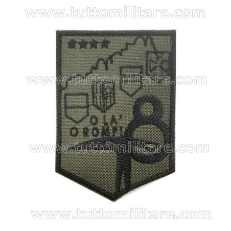 Scudetto Ricamato 8° Reggimento Alpini