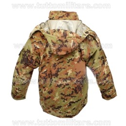 Parka Vegetato Impermeabile Pile Interno 2 Cappucci 