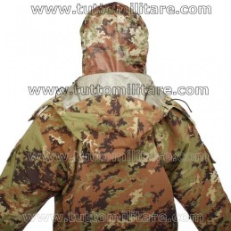 Parka Vegetato Impermeabile Pile Interno 2 Cappucci 