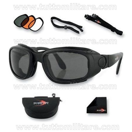 Occhiali Bobster Set Lenti e Stanghette Smontabili