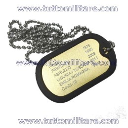 Piastrina Gold con Incisione