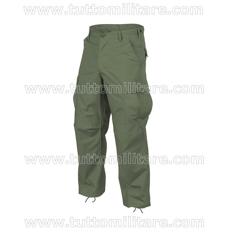 Pantaloni Combat Militari Verde Salvia