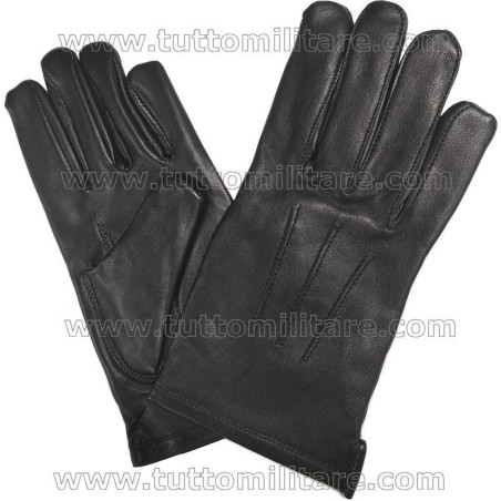 Guanti Foderati Pelle Nera