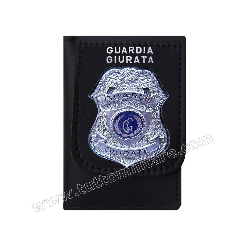 Portafogli Guardie Giurate Placca Argentata