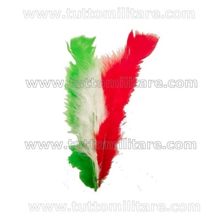 Piumetto Tricolore per Cappello Alpino
