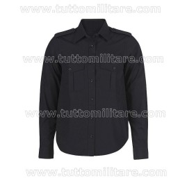 Camicia Militare Nera Maniche Lunghe