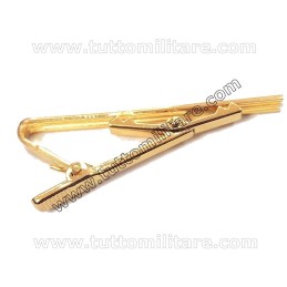 Fermacravatte Metallo Dorato