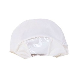 Copri Berretto Maschile Bianco Rifrangente con Finestra Trasparente