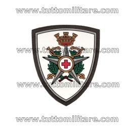 Scudetto Plastica su Kaki Corpo Militare Croce Rossa