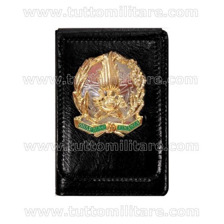 Portafogli con placca Guardia di Finanza