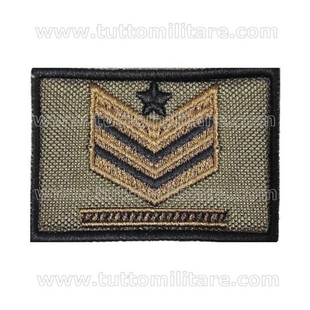 Grado Velcro Sergente Maggiore Capo Qualifica Speciale Esercito