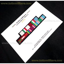 Nastrini Regolari Panno Nero a 5 Posti