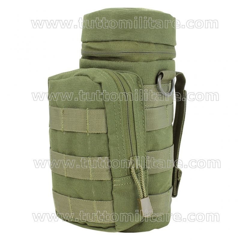 Porta Bottiglia Verde Attacco MOLLE