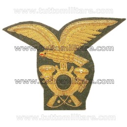 Fregio Alpini Ufficiali Ricamato per Cappello Alpino