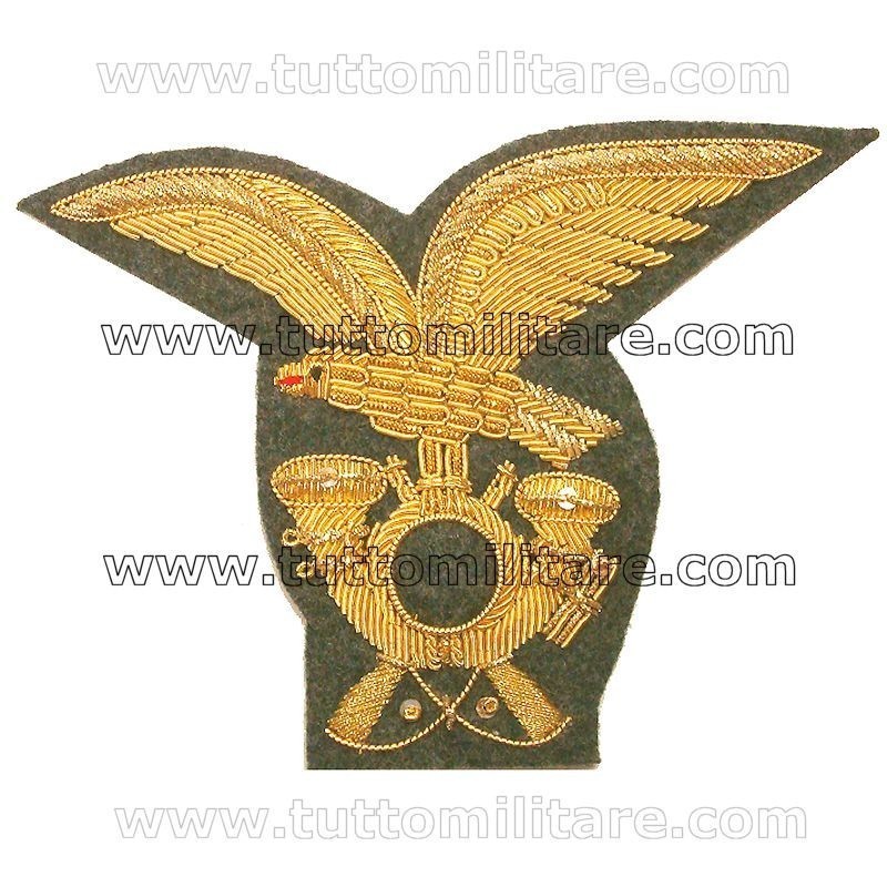 Fregio Alpini Ufficiali Ricamato per Cappello Alpino