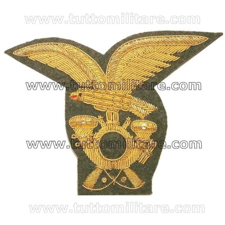 Fregio Alpini Ufficiali Ricamato per Cappello Alpino