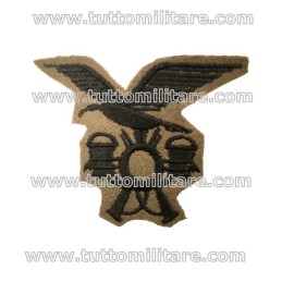 Fregio Ricamato Alpini Truppa Norvegese Panno Kaki