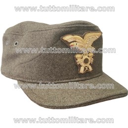 Norvegese Alpina Panno Kaki con Fregio Ufficiali Alpini