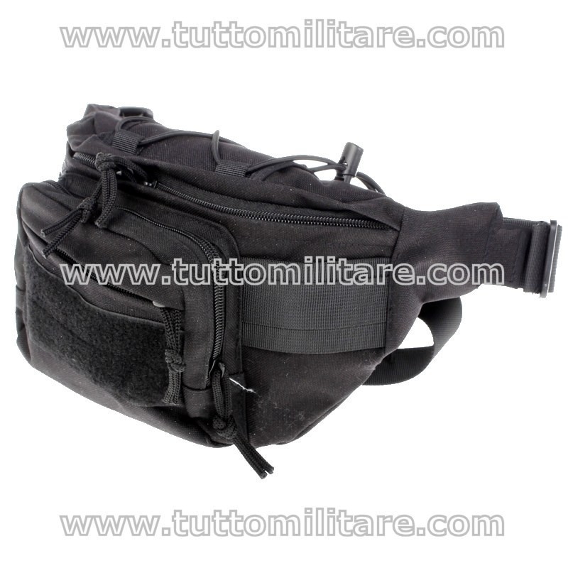 Marsupio Cordura Balistica Nera con Supporto Arma