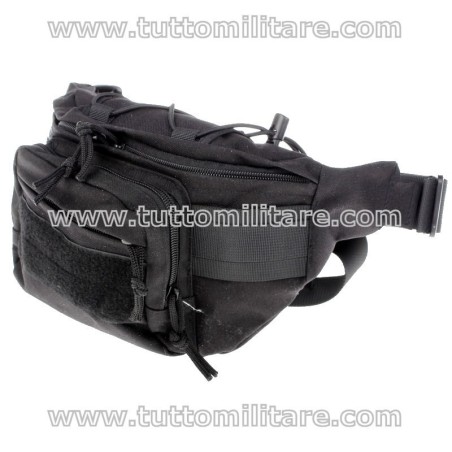 Marsupio Cordura Balistica Nera con Supporto Arma