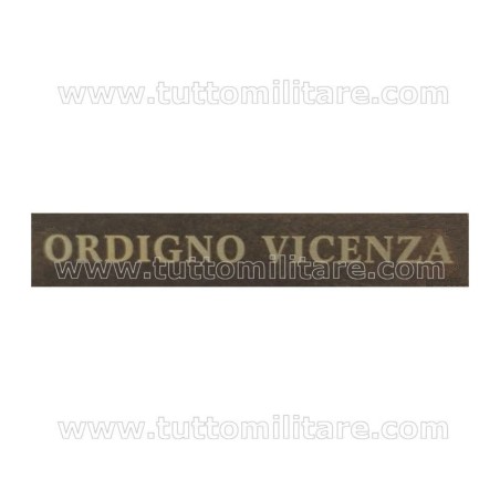 Fascetta Metallo ORDIGNO VICENZA