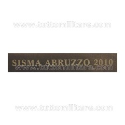 Fascetta Metallo SISMA ABRUZZO 2010