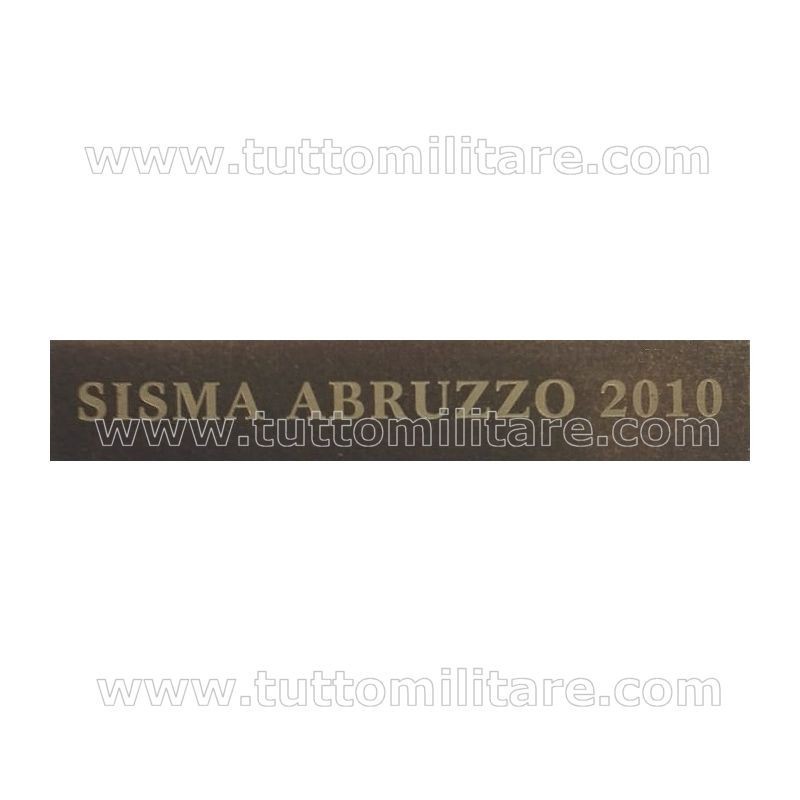 Fascetta Metallo SISMA ABRUZZO 2010